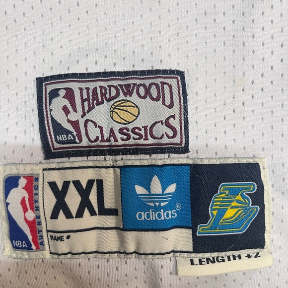 JERRY WEST #44 Los Angeles Lakers Adidas Hardwood Classics White Jersey Mens XXL - Picture 2 of 4